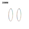 Simplicity Hoop Ear Ring Big Circle Color Earrings Fashion Accessories Steam Punk Ear Clip Korean Loop Earrings for Women Girls