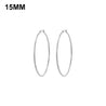 Simplicity Hoop Ear Ring Big Circle Color Earrings Fashion Accessories Steam Punk Ear Clip Korean Loop Earrings for Women Girls