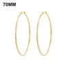 Simplicity Hoop Ear Ring Big Circle Color Earrings Fashion Accessories Steam Punk Ear Clip Korean Loop Earrings for Women Girls