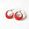 E128 Ethnic Vintage Earring Circle Charm Earrings Nepal Lovely Moon Ear Ring