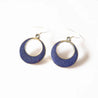 E128 Ethnic Vintage Earring Circle Charm Earrings Nepal Lovely Moon Ear Ring