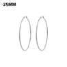 Simplicity Hoop Ear Ring Big Circle Color Earrings Fashion Accessories Steam Punk Ear Clip Korean Loop Earrings for Women Girls