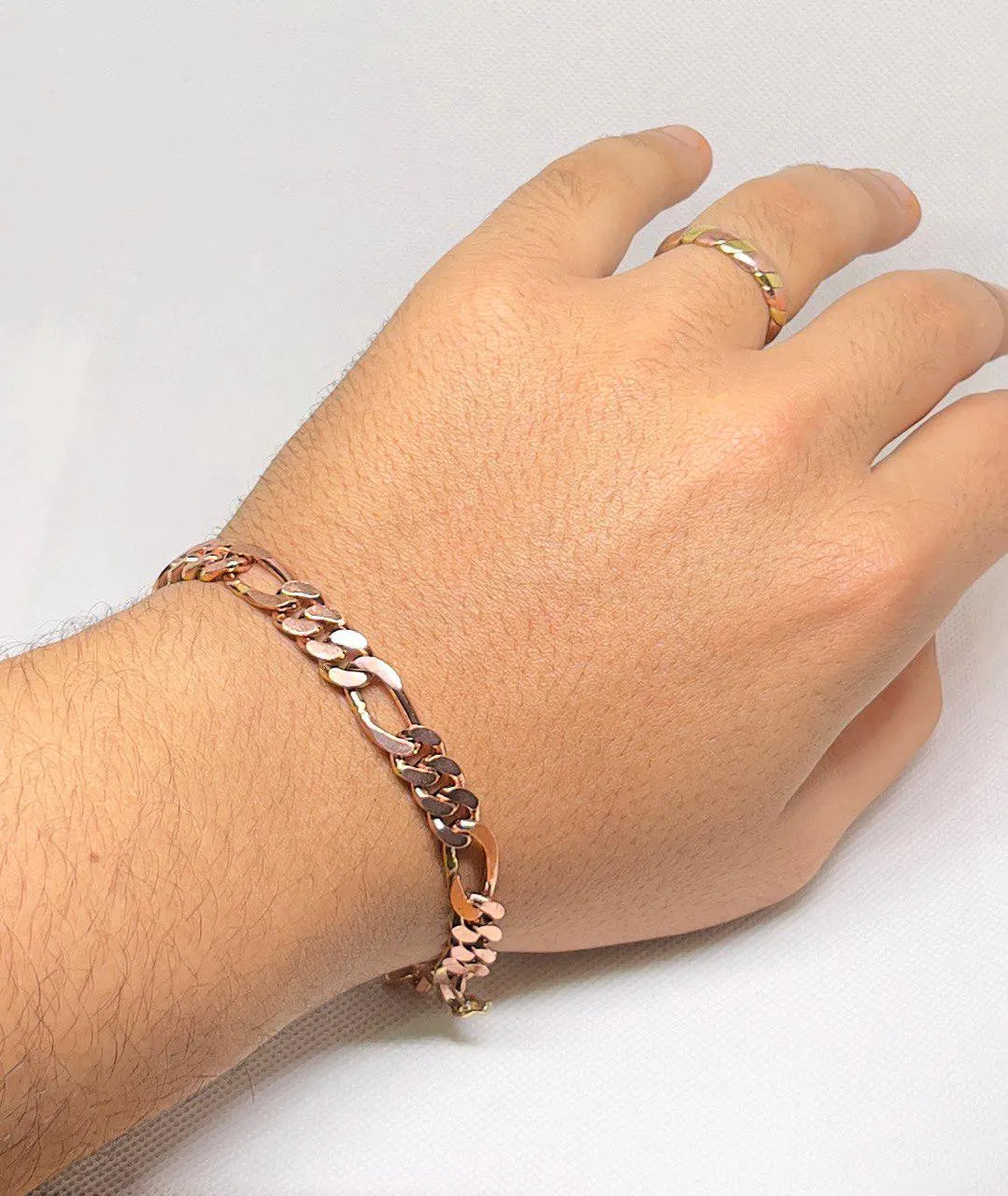 Real Copper Chain Bracelets, Unisex Copper Bracelets, Copper Curb Chain & Link Bracelets, Handmade Brass Copper Bracelets, Brass Bracelets
