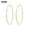 Simplicity Hoop Ear Ring Big Circle Color Earrings Fashion Accessories Steam Punk Ear Clip Korean Loop Earrings for Women Girls