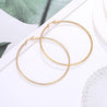 Simplicity Hoop Ear Ring Big Circle Color Earrings Fashion Accessories Steam Punk Ear Clip Korean Loop Earrings for Women Girls