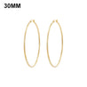 Simplicity Hoop Ear Ring Big Circle Color Earrings Fashion Accessories Steam Punk Ear Clip Korean Loop Earrings for Women Girls
