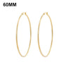 Simplicity Hoop Ear Ring Big Circle Color Earrings Fashion Accessories Steam Punk Ear Clip Korean Loop Earrings for Women Girls