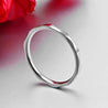 Small Ring for Women and Men Rose Gold Silver Color Stainless Steel Wedding Ring 2Mm Width Exquisite Ring