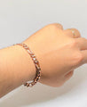 Real Copper Chain Bracelets, Unisex Copper Bracelets, Copper Curb Chain & Link Bracelets, Handmade Brass Copper Bracelets, Brass Bracelets