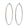 Simplicity Hoop Ear Ring Big Circle Color Earrings Fashion Accessories Steam Punk Ear Clip Korean Loop Earrings for Women Girls