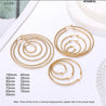 Simplicity Hoop Ear Ring Big Circle Color Earrings Fashion Accessories Steam Punk Ear Clip Korean Loop Earrings for Women Girls