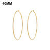 Simplicity Hoop Ear Ring Big Circle Color Earrings Fashion Accessories Steam Punk Ear Clip Korean Loop Earrings for Women Girls