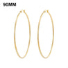 Simplicity Hoop Ear Ring Big Circle Color Earrings Fashion Accessories Steam Punk Ear Clip Korean Loop Earrings for Women Girls