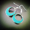 E128 Ethnic Vintage Earring Circle Charm Earrings Nepal Lovely Moon Ear Ring