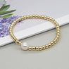 Shell Made Letter Heart Stars Cross Charm Bracelet Gold Color Varnish Baked Beaded Bracelets for Women Fashion Jewelry