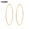 Simplicity Hoop Ear Ring Big Circle Color Earrings Fashion Accessories Steam Punk Ear Clip Korean Loop Earrings for Women Girls