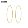 Simplicity Hoop Ear Ring Big Circle Color Earrings Fashion Accessories Steam Punk Ear Clip Korean Loop Earrings for Women Girls