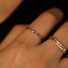 Herringbone Eternity Ring, 14K Gold Chevron Ring, 14K Gold Herringbone Ring, Diamond Cut Gold Ring, Minimalist Ring, Chevron Eternity Ring