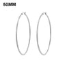 Simplicity Hoop Ear Ring Big Circle Color Earrings Fashion Accessories Steam Punk Ear Clip Korean Loop Earrings for Women Girls