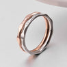 Small Ring for Women and Men Rose Gold Silver Color Stainless Steel Wedding Ring 2Mm Width Exquisite Ring