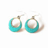 E128 Ethnic Vintage Earring Circle Charm Earrings Nepal Lovely Moon Ear Ring