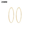 Simplicity Hoop Ear Ring Big Circle Color Earrings Fashion Accessories Steam Punk Ear Clip Korean Loop Earrings for Women Girls