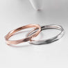 Small Ring for Women and Men Rose Gold Silver Color Stainless Steel Wedding Ring 2Mm Width Exquisite Ring
